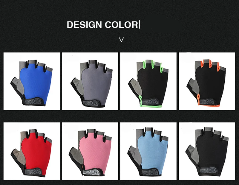 Summer menwomen fitness gloves gym weightlifting cycling yoga bodybuilding training thin breathable non-slip half finger gloves (18)