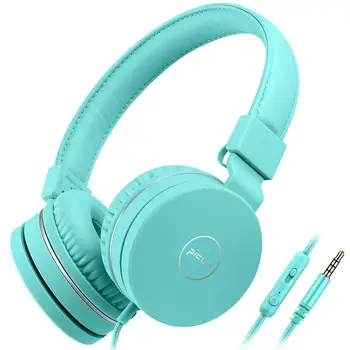 

Kids Headphones Wired Toddler Headset Mic 85dB Volume Limiting Stereo Foldable Children TV Tablets Laptops Babies Boys Girls