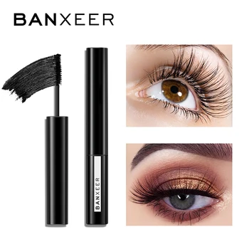 

BANXEER Mascara Waterproof Thick Silk Fiber Lash Mascara Black Lengthening Lash Mascara Makeup Natural 3D Mascara Cosmetic