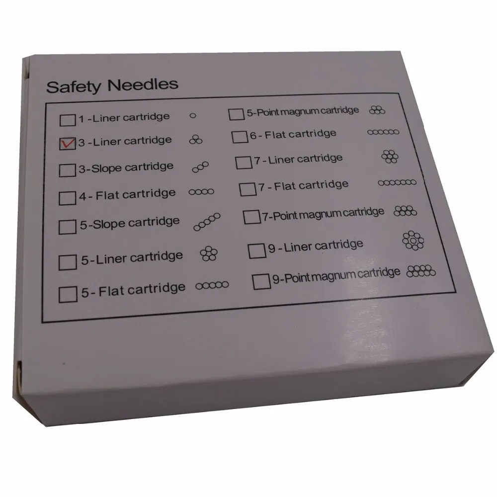 20piece 3RL Catridge Needles High Qualtity Disposable Sterilized Tattoo Permanent Makeup Pen Machine Needles Tips  Eyebrow lip