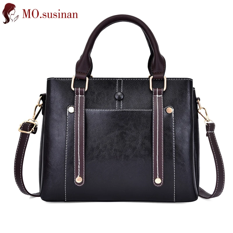 

Vintage Women Bags Leather Handbag Big Casual Ladies Shoulder Bags Large Tote Crossbody Bags for Women 2019 Messenger Bag Bolsos