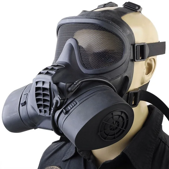 Airsoft Tactical Military Face Mask Gas Masks For Men Hunting Combat ...