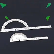 Stainless Steel Round Head Angle Ruler 180 Metric Angle Angle Instrument Rotating Measuring Ruler Artisan Angle Measuring Tool binoax aluminum alloy four sided ruler measuring instrument template angle tool mechanism slides with laser engraving