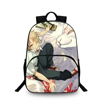 

BAOBEIKU New 3D Backpack Natsume's Book of Friend Women Backpacks Travel Bags For Teenagers Girls Boys Men Drop Shipping