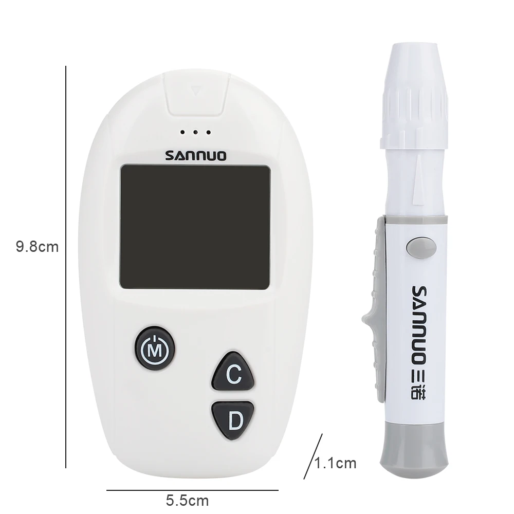Портативный монитор сахара в крови и ручка диабетики тестер глюкометер тестер обнаружения сахара в крови Быстрый Бытовой Уход за телом