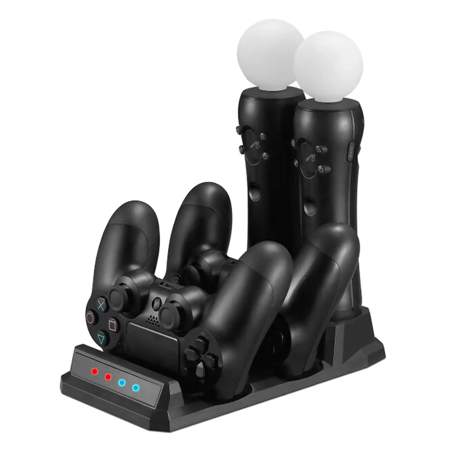 PS4/Slim/Pro PS Move Джойстик зарядное устройство зарядная док станция для Sony Play Station 4 игр