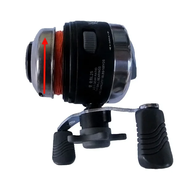 

New Concealed Fishing Reel Wheel Catapults Closed Spherical Shot Control Hunting with 40M Fishing Line BB55