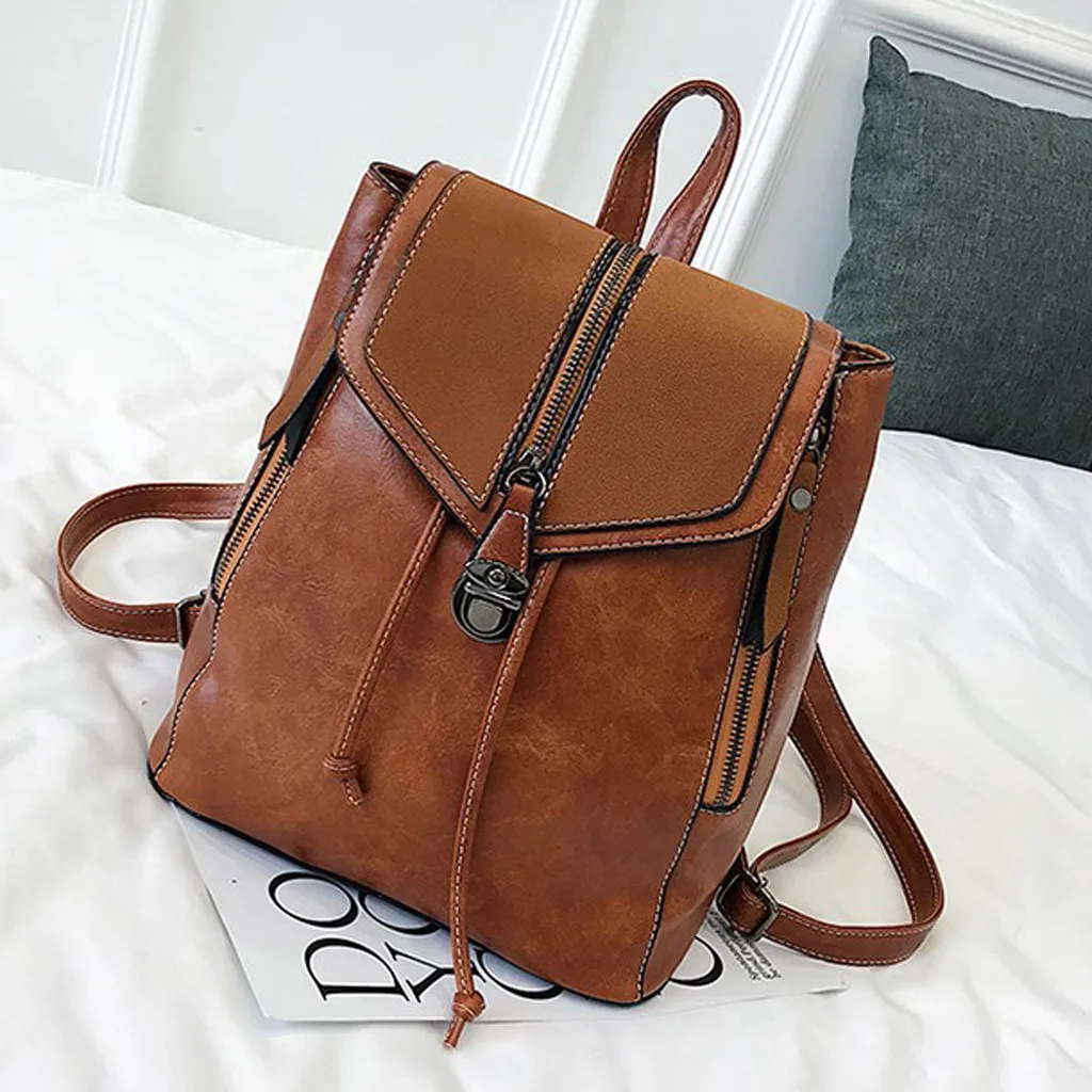 

OCARDIAN 2019 Fashion Simple Bag For Women Travel Bag Multifuction Bagpack Outdoor Zipper Bag Solid Color Sac A Dos mochila J24