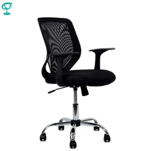 95150 Кресло для персонала Barneo K-139 черная ткань сетка высокая спинка кресло офисное кресло компьютерное кресло с системой качания дизайнерская офисная мебель компьютерные кресла по России