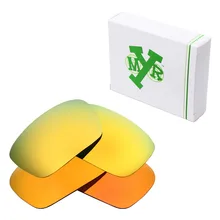 2 пары Mryok поляризованные Сменные линзы для солнцезащитных очков Оукли Badman Fire Red& 24 K Gold