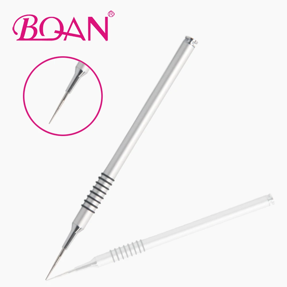 2017 New BQAN Nail Art Dotting Tool Silver Color Metal Handle Size No