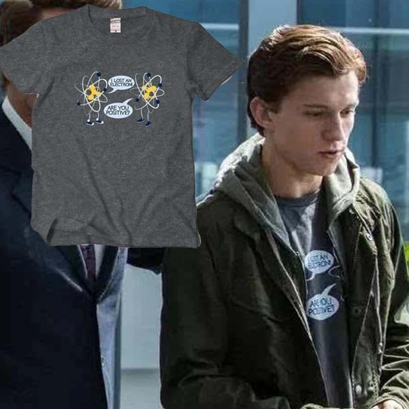 

[Stock]Movie Spiderman Homecoming ARE YOU POSITIVE T-shirt Peter cosplay tshirt Summer Cotton Top Tee Unisex Plus size Free ship