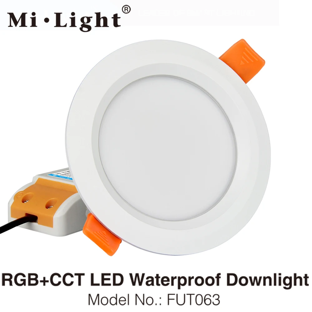 Mi светильник FUT063 6 Вт RGB+ CCT светодиодный потолочный Точечный светильник Водонепроницаемый встраиваемые светильник AC85-265V Вай-Фай совместимый 2,4G 4 зоны Беспроводной пульт дистанционного управления