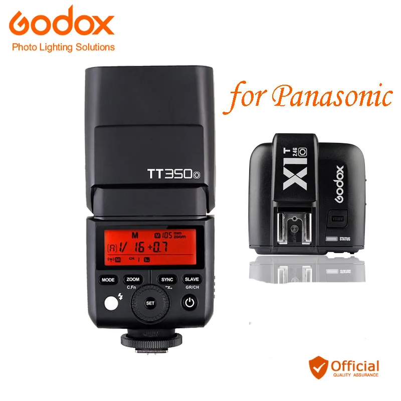 

Godox Mini Speedlite TT350O Camera Flash 2.4G TTL HSS GN36+Transmitter for Panasonic DMC-CX85 DMC-G7 DMC-GF1 DMC-LX100 DMC-G85
