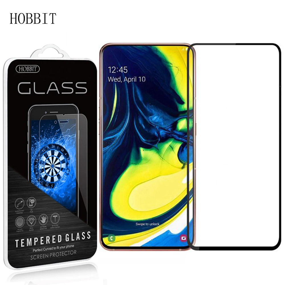 Пленка из закаленного стекла для Samsung Galaxy A40 A50 A60 A70 A80 A90 2.5D полная Защита экрана A10