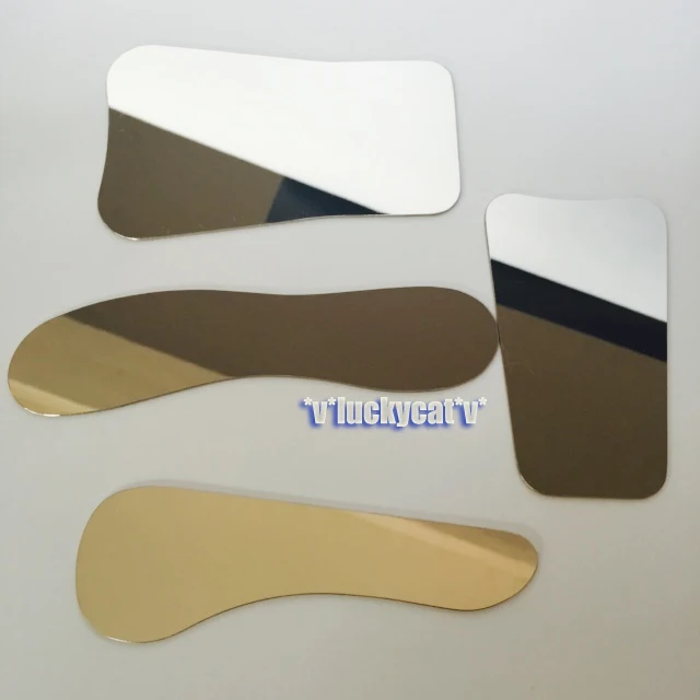 4pcs/1set Dental Oral Clinic Stainless Steel Photographic Mirror Reflector-in Teeth Whitening