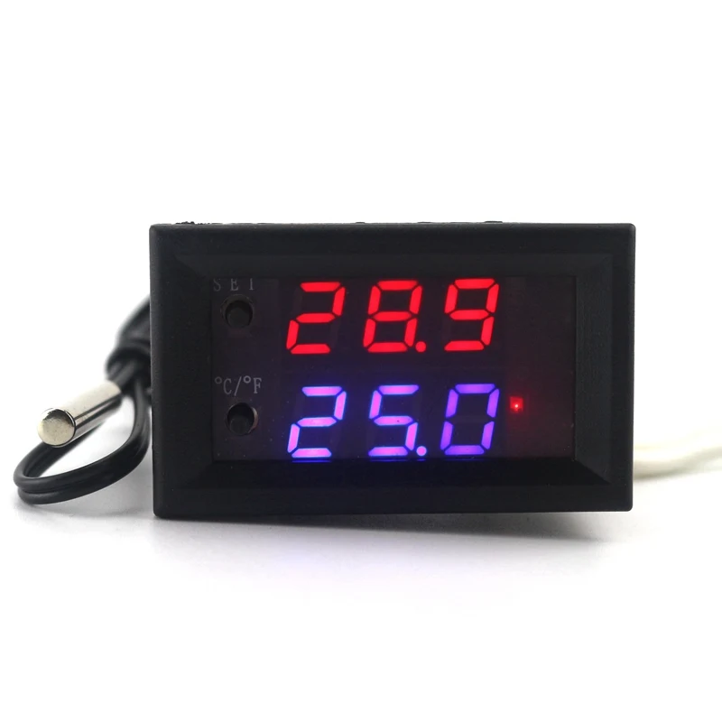DC 12V 10A 50 110C мини Микрокомпьютер регулятор температуры Термостат Регулятор