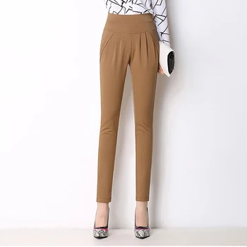 

Harem Pants Women Summer Capris Autumn Candy Color Casual Loose Pants Trousers Large Size Office Pants High Waist Women Pants