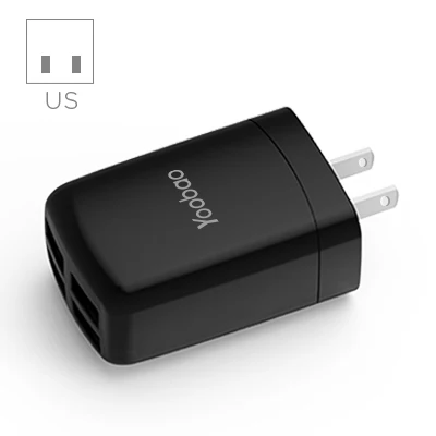 Yoobao YB703 3.4A стены Зарядное устройство 4 Порты Универсальный USB мобильный телефон Зарядное устройство путешествия Зарядное устройство адаптер ЕС для Google iPhone iPad LG - Тип штекера: US-Black