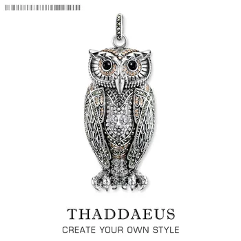 

Pendant Owl,2019 Brand New Fashion Trendy Jewelry Europe Bijoux 925 Sterling Silver Accessories Cute Gift For Soul Woman