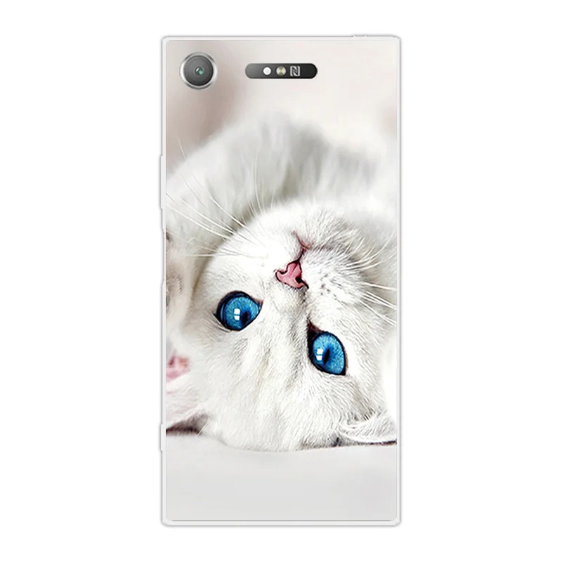 18 Чехол для телефона 5,2 дюймов для Sony Xperia XZ1 прозрачный тонкий чехол для Xperia XZ1 Задняя Крышка силиконовая для Sony Xperia XZ1 заказной корпус - Цвет: 18