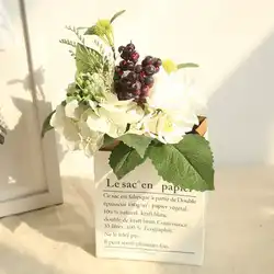 Прямая поставка DIY искусственная Гортензия цветок Свадебный букет цветы шелк для свадебной вечеринки день Святого Валентина украшения