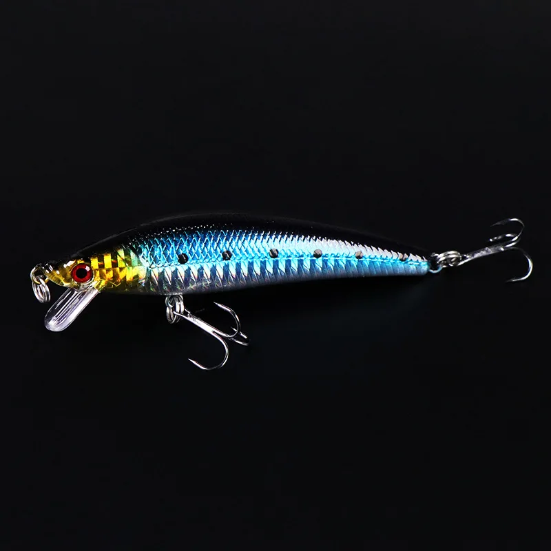 1pcs Fishing Lures 3D Eyes Floating Laser Hard Aritificial Wobblers Plastic Baits Pesca Isca 11cm 12g