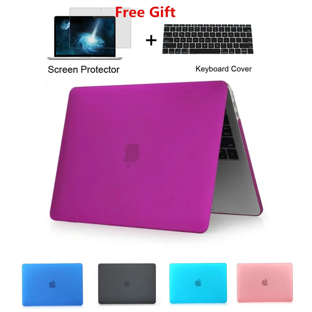 Для Apple Macbook Air Pro retina 11 12 13 15 дюймов чехол для ноутбука кристалл матовый полный