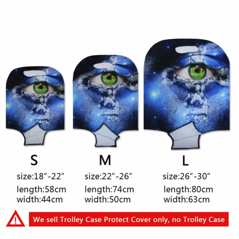 WHOSEPET Case Cover 3D Patchwork Print Suitcase Protective Covers Luggage Protect Covers for Women Men Eleastic Dust Bags Travel