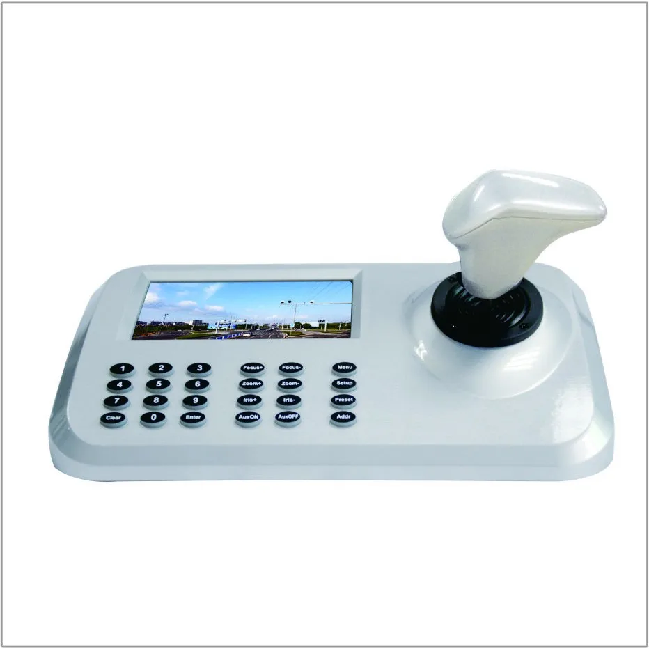 

support 5.0'' HD LED and ONVIF IP Camera 3D Joystick HD Network PTZ Keyboard Controller for CCTV Speed Dome PTZ Camera