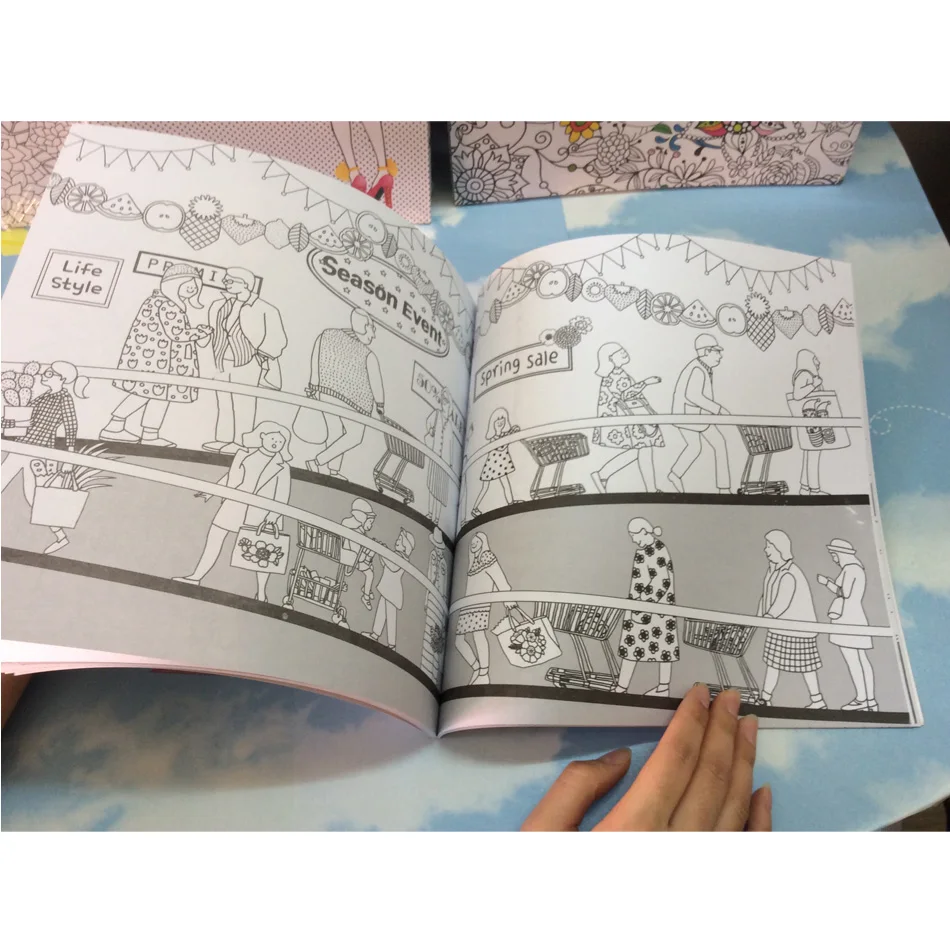 66 pages Around My Town Secret Garden Coloring Books For Adults Book Children Relieve Stress Graffiti Painting Drawing Book 66 pages Around My Town Secret Garden Coloring Books For Adults Book Children Relieve Stress Graffiti Painting Drawing Book