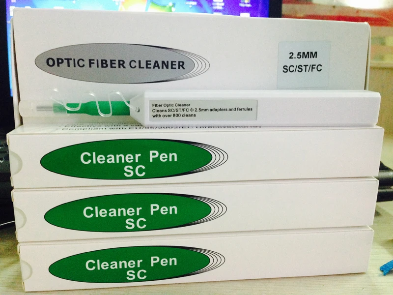 

SC One-click Cleaner Fiber Optic Cleaner Connector cleaning tool 2.5mm Universal Connector Fiber Optic Cleaning Pen