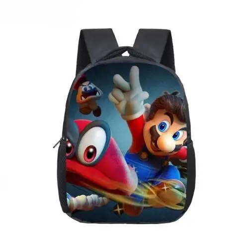 picture color 12 дюймов Super Mario Bros Sonic зубная щётка бум ежиков сумки для детского сада, школы плюшевые детские носки для малышей Детская сумка-рюкзак подарок - Цвет: picture color