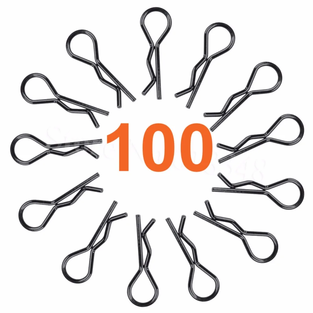 1//10 1//12 RC Crawler Body Shell Bodyshell Clips Pins Replacement Parts 50Pcs