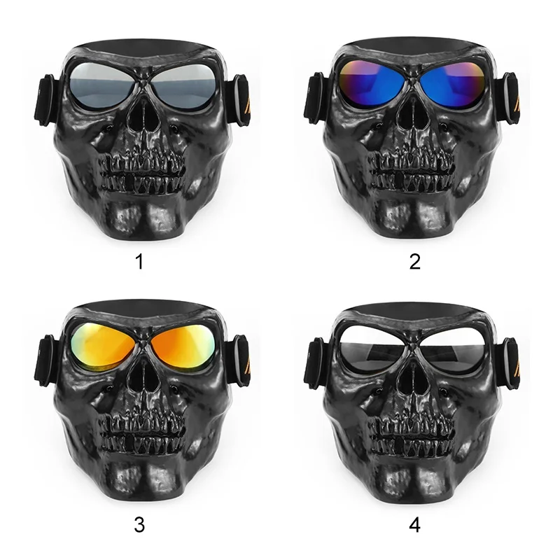 Мотоциклетная маска, очки, подходящие с открытым лицом, мотоциклетные полувинтажные Ретро шлемы, вечерние, на открытом воздухе, тактические, военные игры, маска для лица