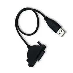 13Pin адаптер Новый USB 2,0 Mini Sata II 7 + 6 для ноутбука CD/DVD rom Slimline Drive конвертер винты для кабеля устойчивый стиль 1 шт