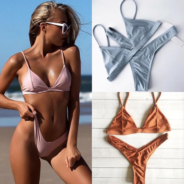 {Excellent|Wonderfull|Very Good|Very Recommended} ZTVitality Swimwear Women Sexy Push Up Bikini 2019 Hot Sale Beach Padded Straps Triangle Thong Swimsuit Female Brazilian Biquini Cheap Offers