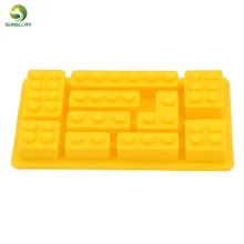 Инструменты для мороженого силиконовая форма для льда поднос для мороженого кубик 10 кирпичей ледяные пробирки чайник блок силиконовая форма для выпечки пирожных инструмент цвет желтый