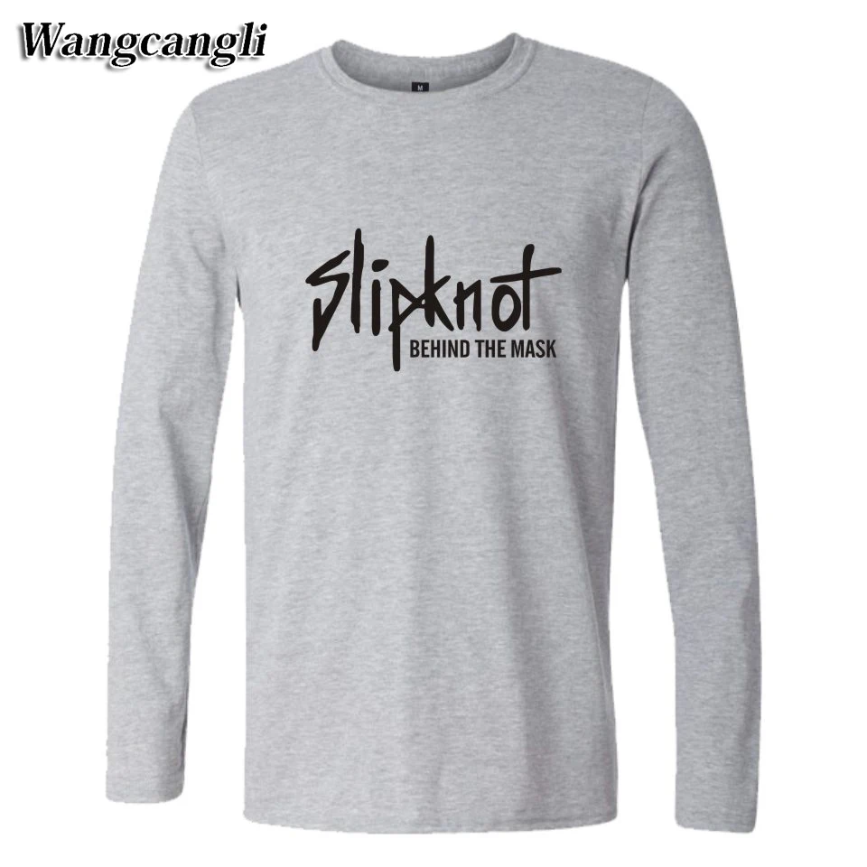 wangcangli Slipknot heavy metal mens t font b shirts b font fashion 2017 t font b