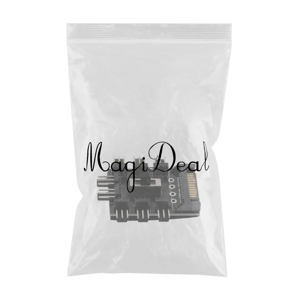 Computer Cooling SATA Fan Controller Fan Hub Governor With 3 Level Switch Cooling Fan Controller