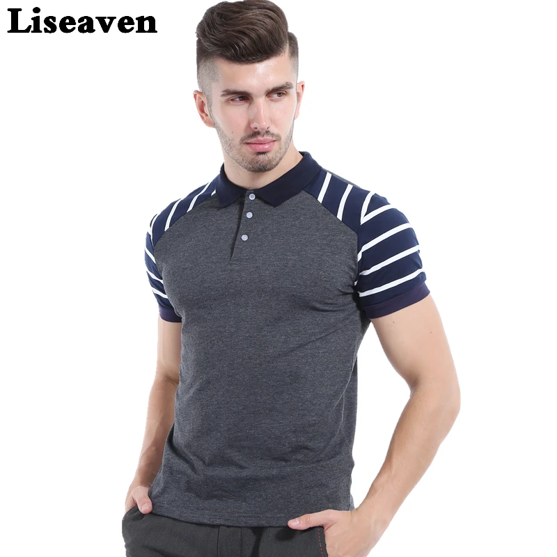 Liseaven Новое 2021 Для Мужчин's короткий рукав хлопковая рубашка Slim Fit мужчин