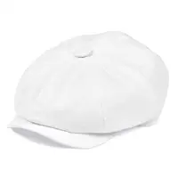 BOTVELA White Twill Cotton Newsboy Cap for Men Women Classic Cabbies Driver Apple Caps Gatsby Flat Hat Baker Boy Headpiece 003 1