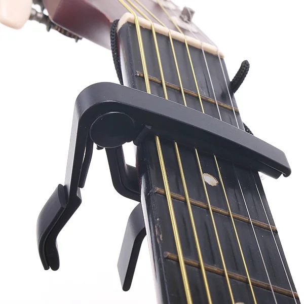 

Single-Handed Quick Change Guitar Capo Aluminum Alloy Capo for 6-string Acoustic Folk Classical Electric Guitar Ukelele