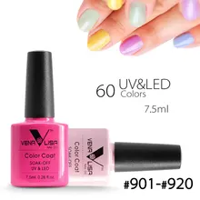 #61508 2018 New Brand Venalisa Nail Art 60 Color 7.5 ML Soak Off UV Gel Nail Polish UV Nail Varnish for Nail Art Design Polish
