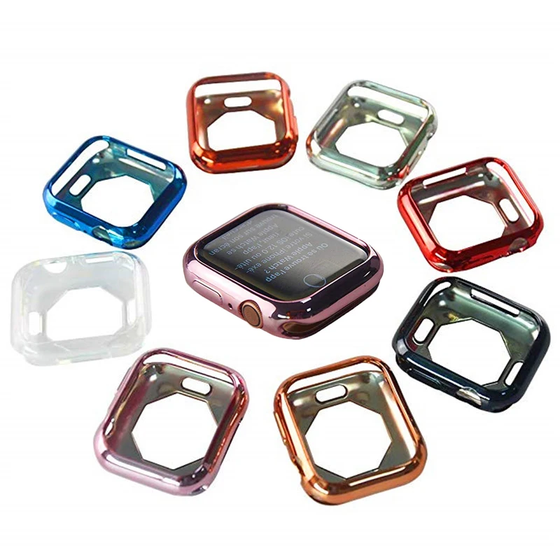 

Ultra-thin Silicone Case For apple watch case 44/40mm Fall Resistance Soft TPU Case for iWatch Series 4 case Accessories in Spot