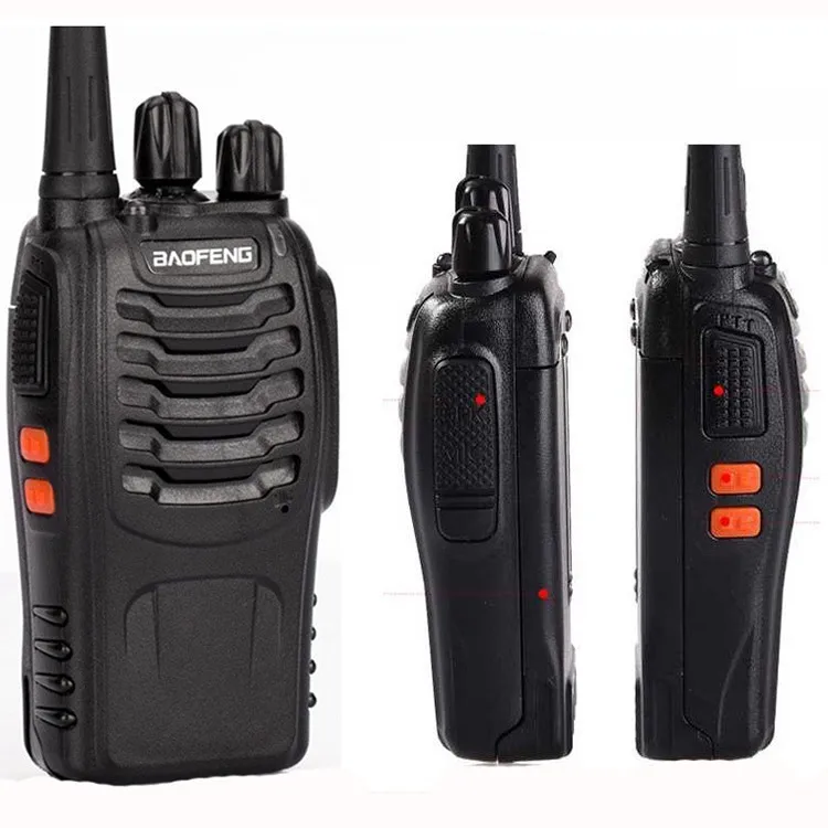 2pcs Walkie Talkie Radio BaoFengBF-888S 5W Portable Ham CB Radio Two Way Handheld HF Transceiver Interphone bf-888s (10)