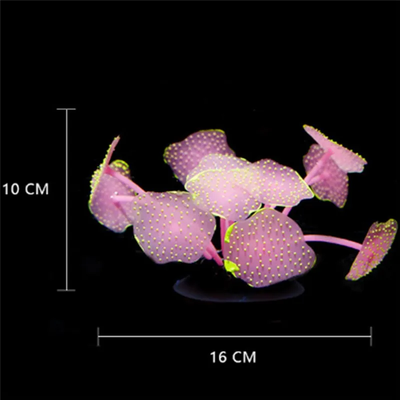 Silicone Artificial Fish Tank Aquarium Coral Plant Ornament Pets Underwater Water WeedsDecors Accessories 11 Leaves