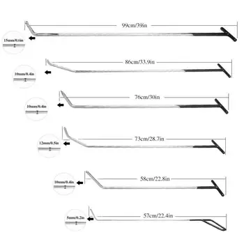 Best PDR Push Rod Crowbars Dent Damage Repair Tools Dent Removal Tools