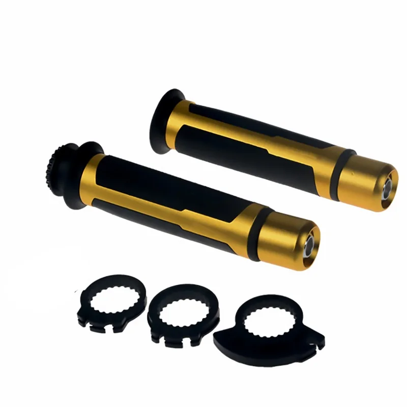 Рукоятки moto rcycle 22 мм CNC часть гоночная ручка бар скутер для Protaper KTM Honda moto cross moto внедорожный велосипед ямы авто - Цвет: Gold