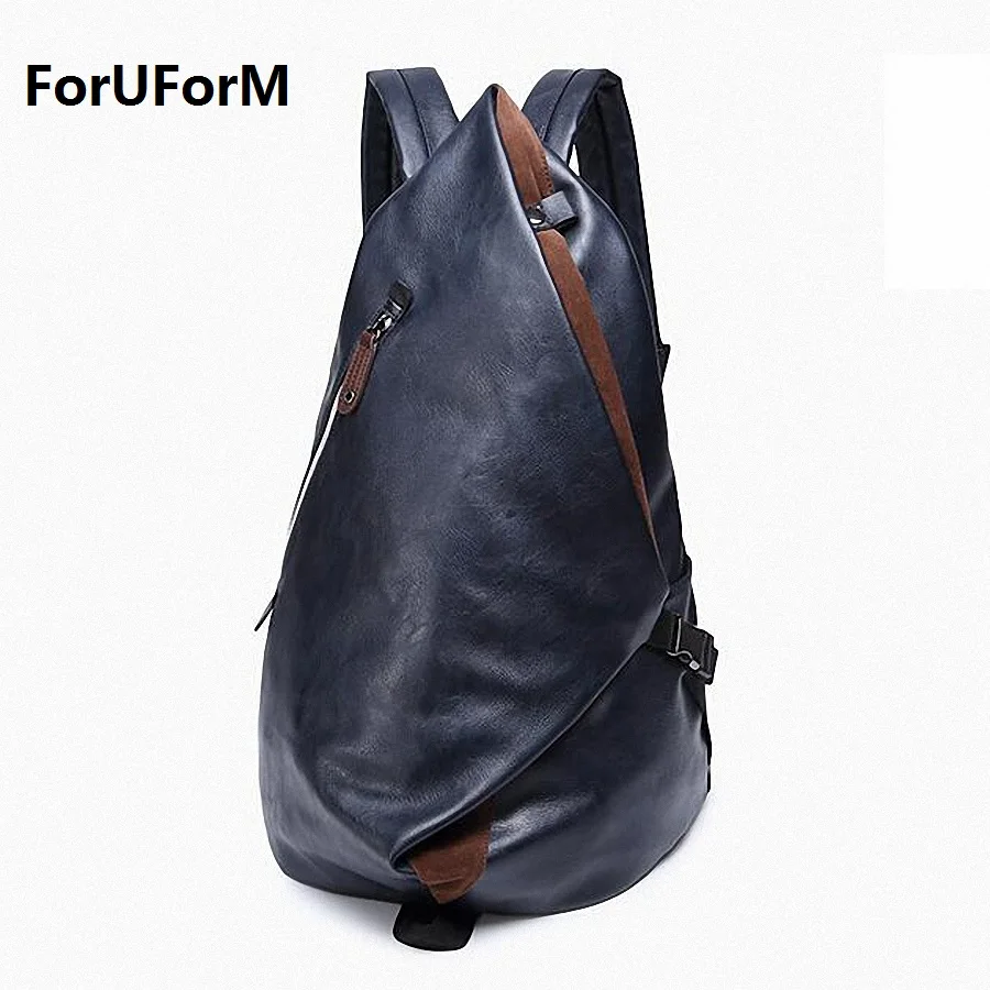 Fashion 2017 College Mochila Men Travel Backpack PU Leather Casual 13inch Laptop Rucksack women School Bag For Teenagers LI-1817 fashion pu leather men quality backpack preppy style man women bolsas mochila school travel bag rucksack laptop bags 150086